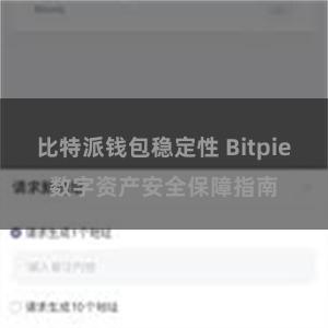 比特派钱包稳定性 Bitpie数字资产安全保障指南