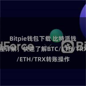 Bitpie钱包下载 比特派钱包转账教程详解，快速了解BTC/ETH/TRX转账操作