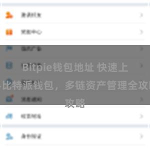 Bitpie钱包地址 快速上手比特派钱包，多链资产管理全攻略