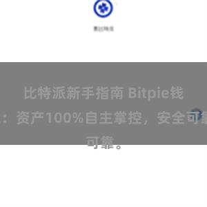 比特派新手指南 Bitpie钱包：资产100%自主掌控，安全可靠。