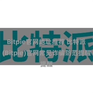 Bitpie官网地址推荐 比特派(Bitpie)官网常见诈骗防范提醒