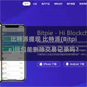 比特派提现 比特派(Bitpie)钱包能删除交易记录吗？