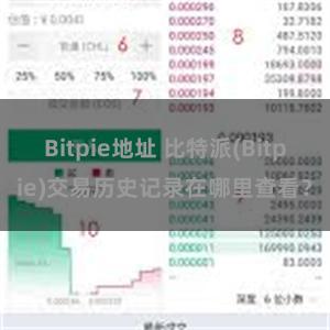 Bitpie地址 比特派(Bitpie)交易历史记录在哪里查看？