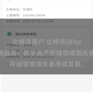 比特派用户 比特派(Bitpie)钱包市场趋势：数字资产存储领域领先者持续发展。