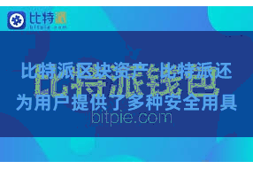 比特派区块资产  比特派还为用户提供了多种安全用具
