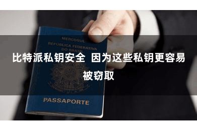 比特派私钥安全  因为这些私钥更容易被窃取