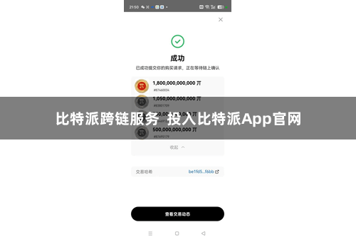 比特派跨链服务  投入比特派App官网
