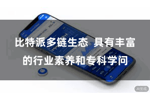 比特派多链生态  具有丰富的行业素养和专科学问